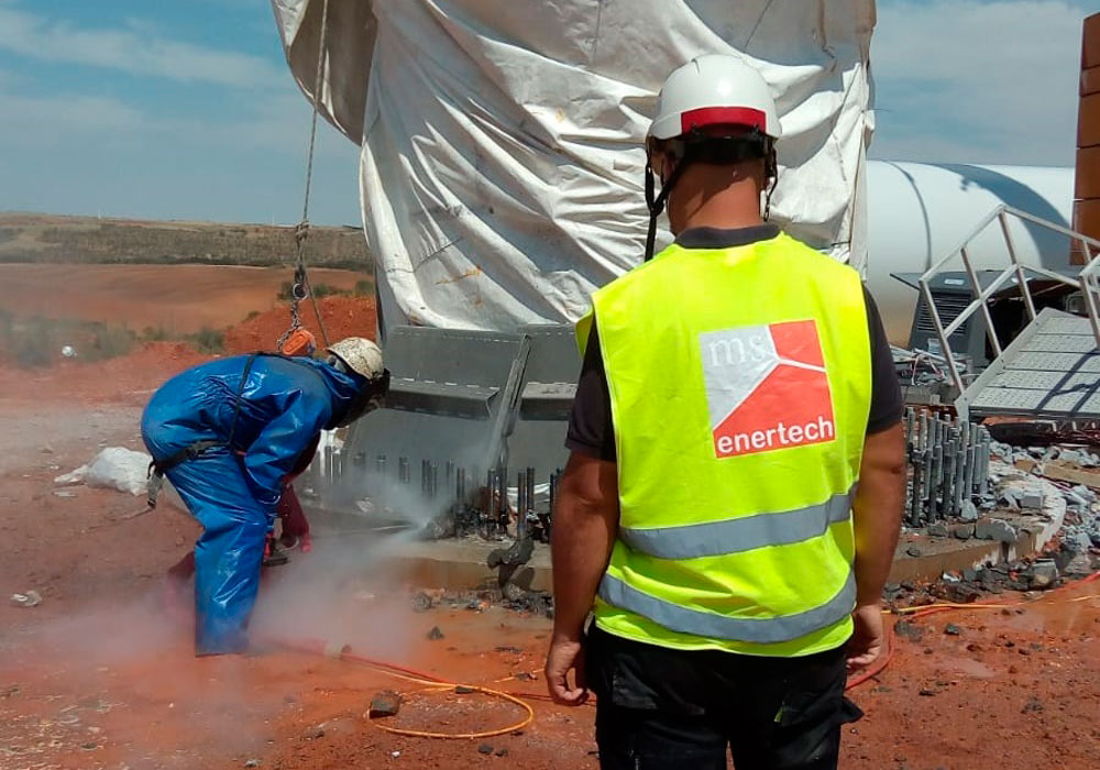 Proyectos de reparación aerogeneradores